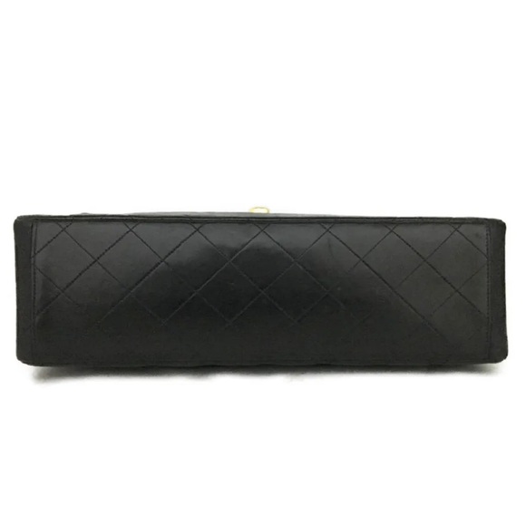 CHANEL Maxi Jumbo 34 Quilted Matelasse XL Lambskin w/Chain Shoulder Bag with Box - Picture 7 of 12